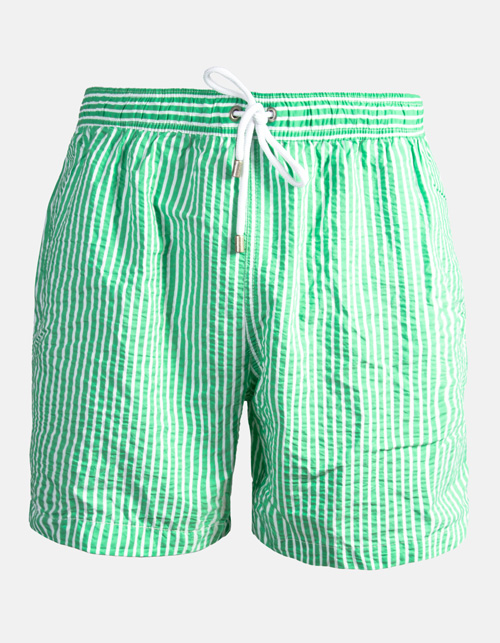 Green stripes swimsuit