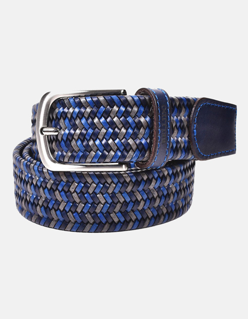 Cinturones, Tirantes Y Gemelos Silbon Hombre  Cinturon Elastico Trenzado  Azul » Neptun SogF