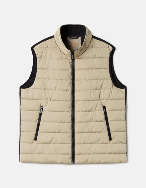 Half quilted waistcoat