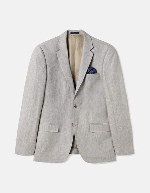 Lightweight cotton-linen blazer