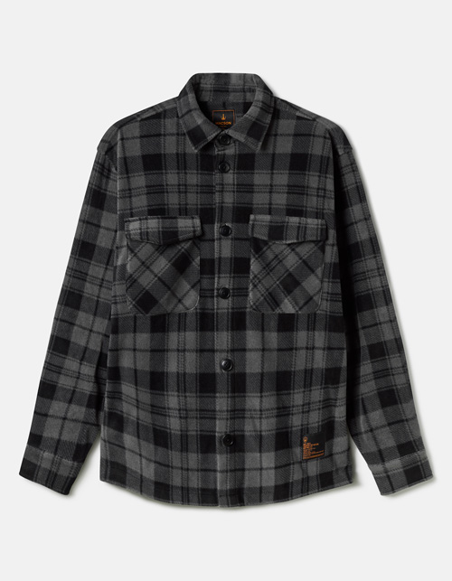 Plaid lumberjack style overshirt