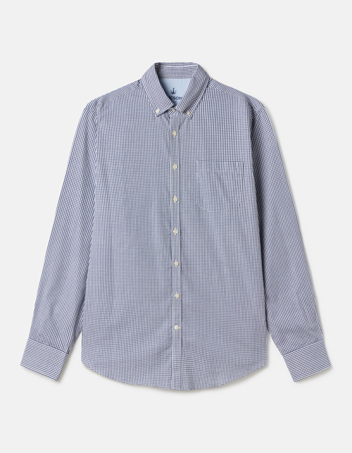 100% cotton checked shirt with front pocket