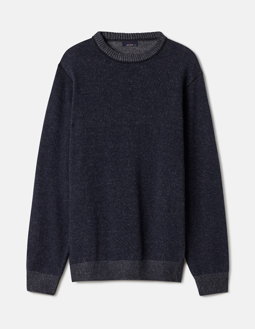 Textured wool-blend sweater