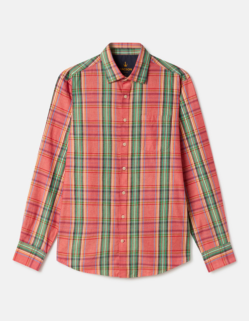 Multi-color checkered shirt