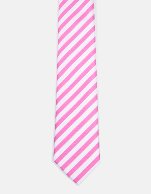 striped tie.