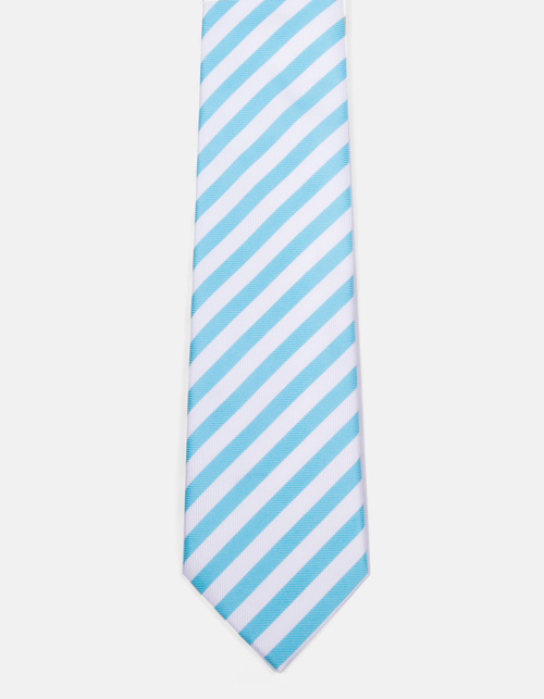 striped tie.