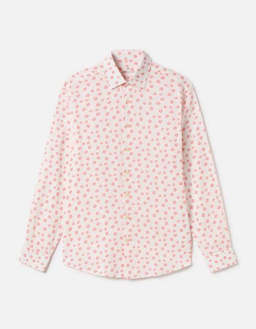 Camisa com estampa floral mini.