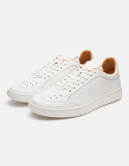 Casual leather trainers